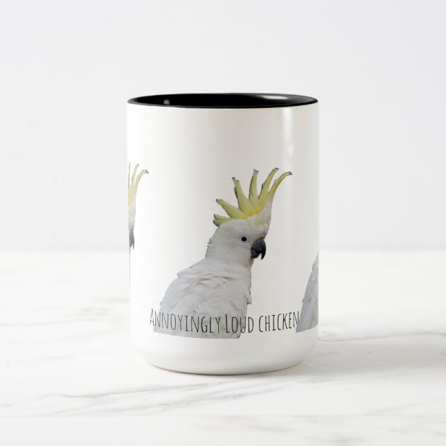 Irrriterande högljudd kyckling Två-Tonad mugg (Center)