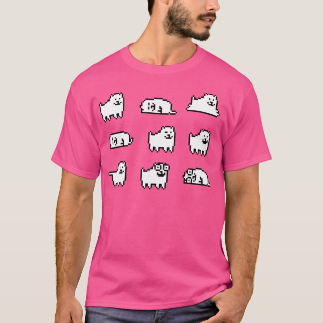 Irrriterande Hund Undertale Hq T Shirt (Framsida)