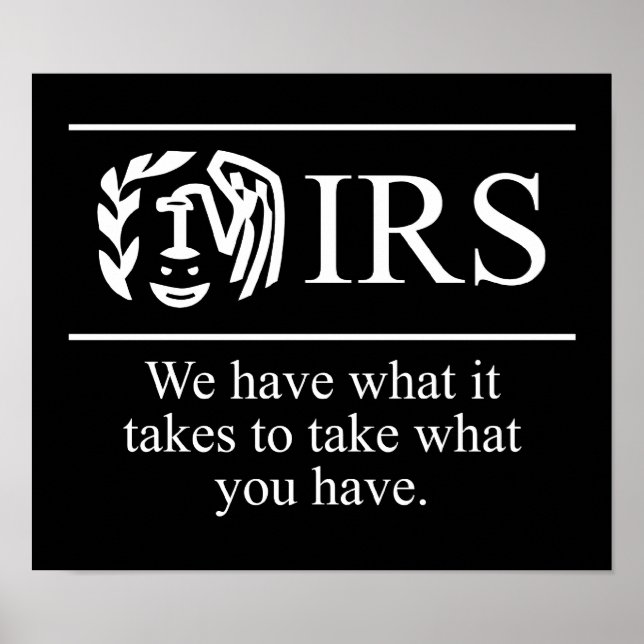 IRS $24,95 Graphic Art Wall Poster (Framsidan)