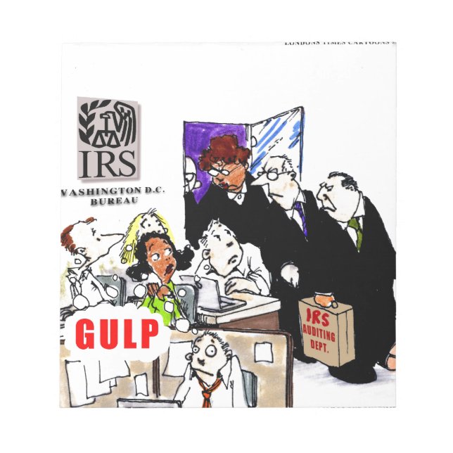 IRS granskar IRS Roligt Anteckningsblock (Framsida)