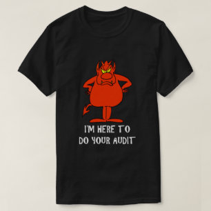 IRS Joke Taxday Humor Humous Djävulen Audit Funny T Shirt