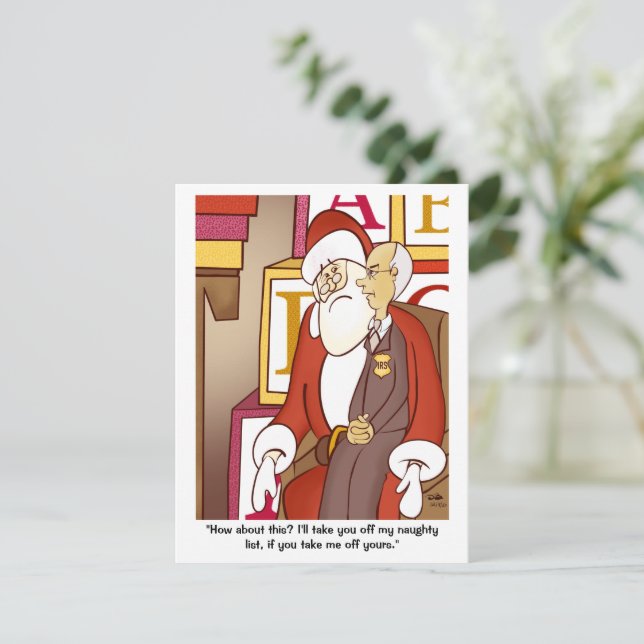 IRS Naughty List-kort (Stående Fram)