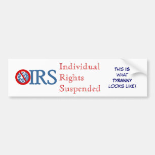IRS:s individuella rättigheter upphävda Bildekal