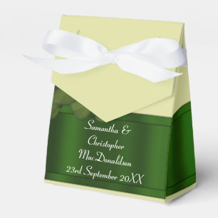 Irsh Grönt shamrock bröllop Presentaskar