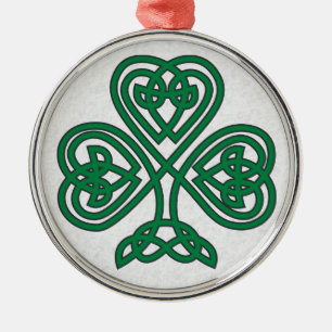 IRSH SHAMROCK SYMBOL CHRISTMAS ORNAMENT