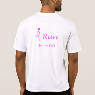 iRun för bröstcancermedvetenhet Tee Shirt