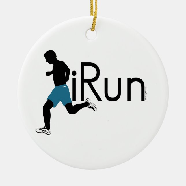 iRun Julgransprydnad Keramik (Framsidan)