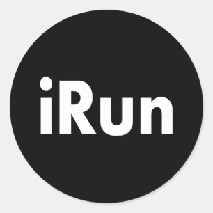 iRun Runt Klistermärke