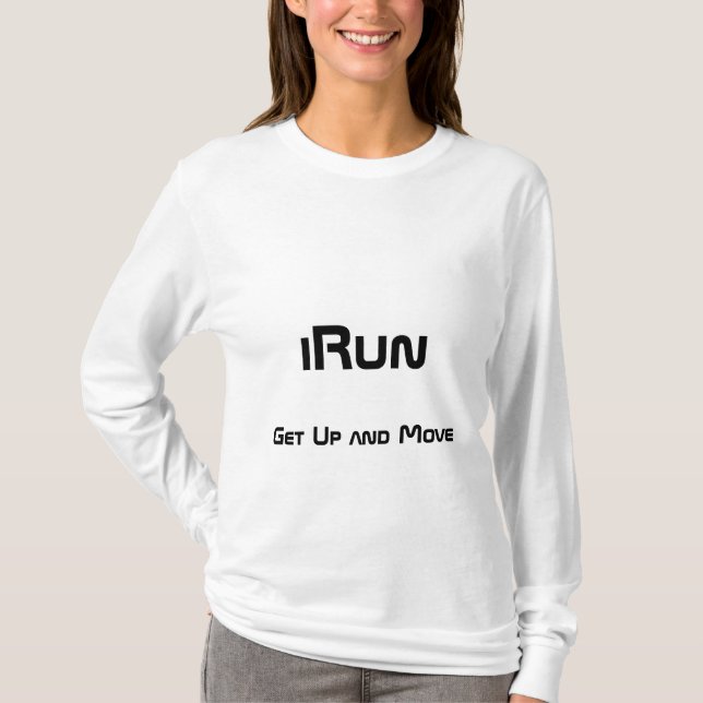 iRun skjorta T-shirt (Framsida)