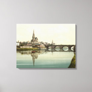 Irvine, Ayrshire, Skottlands inslagna canvas print
