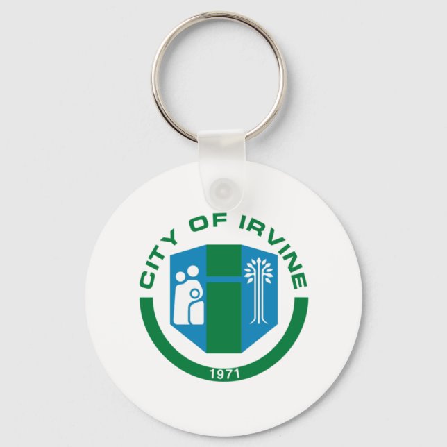 Irvine (California flagga Keychain) Nyckelring (Framsida)