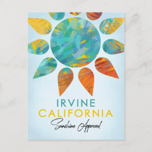 Irvine California Sunshine Travel Vykort