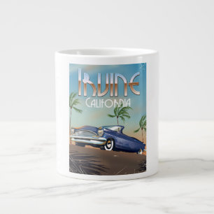 Irvine California Travel-affisch Jumbo Mugg