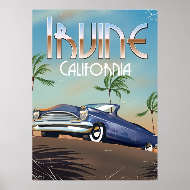 Irvine California Travel-affisch Poster (Framsidan)
