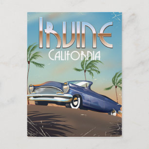 Irvine California Travel-affisch Vykort