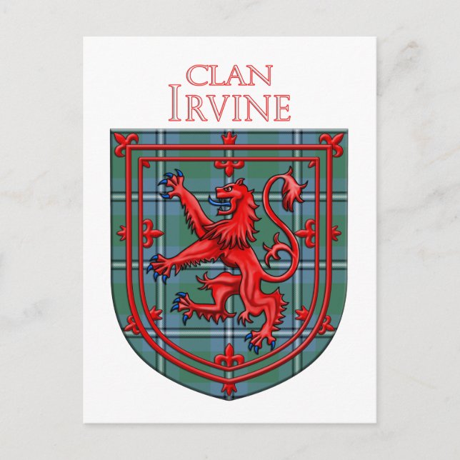 Irvine of Drum Tartan Scottish Play Vykort (Framsida)