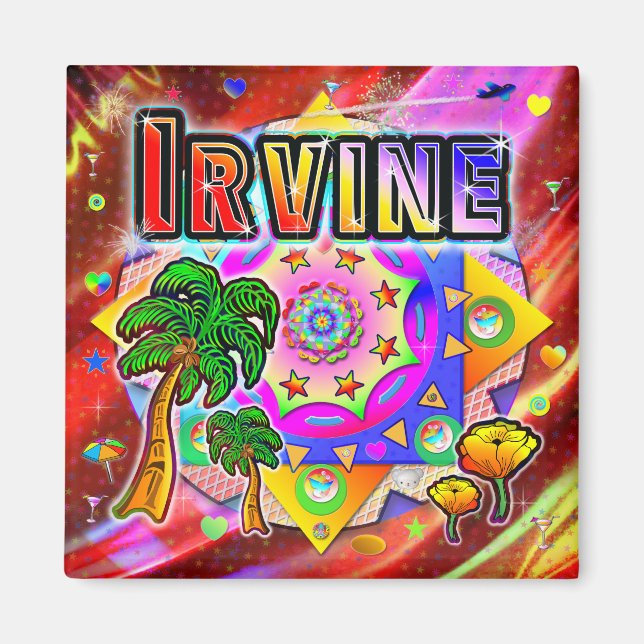 Irvine Tropical Friends Magnet (Framsidan)