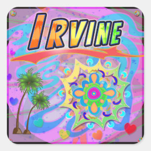 Irvine True Progress Sticker Fyrkantigt Klistermärke