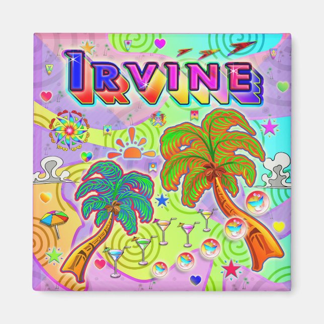 Irvine Vacation Target Magnet (Framsidan)