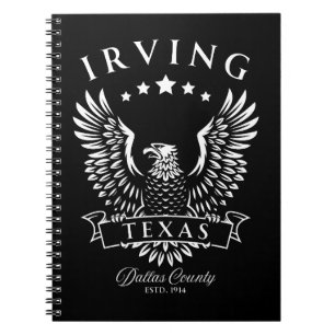Irving Dallas County Texas Vintage Örn Anteckningsbok