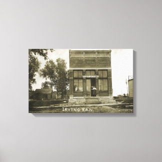 IRVING KANSAS POST OFFICE PHOTO MARSHALL COUNTY KS CANVASTRYCK