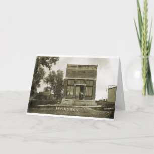 IRVING KANSAS POST OFFICE PHOTO MARSHALL COUNTY KS KORT