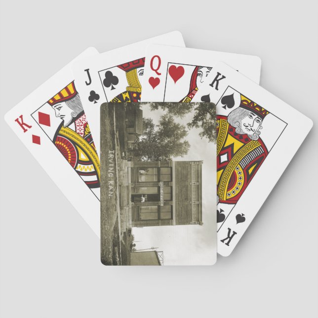 IRVING KANSAS POST OFFICE PHOTO MARSHALL COUNTY KS KORTLEK (Baksidan)