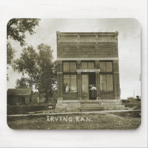 IRVING KANSAS POST OFFICE PHOTO MARSHALL COUNTY KS MUSMATTA