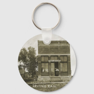 IRVING KANSAS POST OFFICE PHOTO MARSHALL COUNTY KS NYCKELRING
