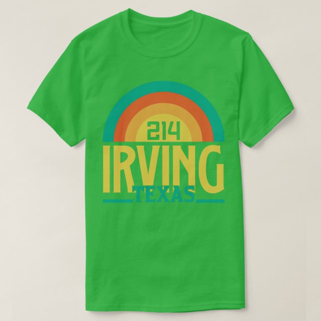 Irving Texas Area Code T Shirt (Design framsida)