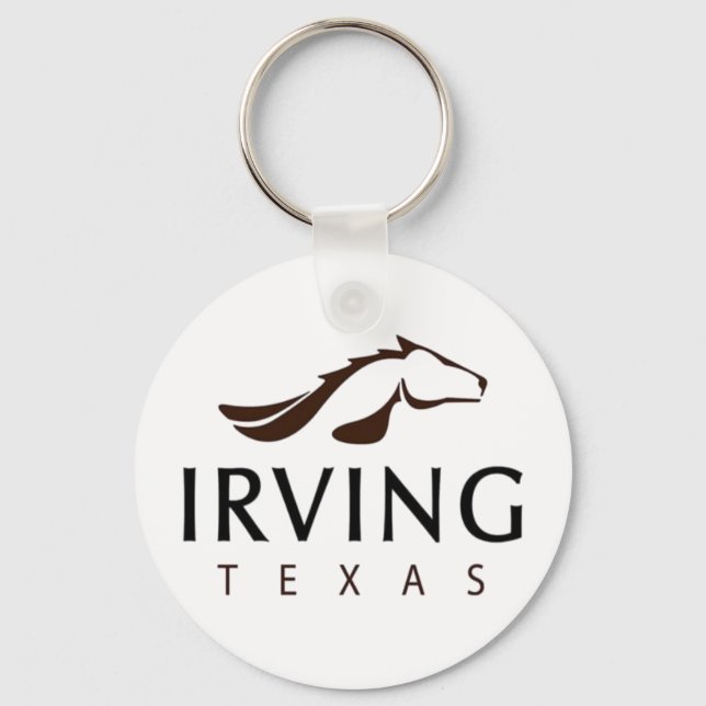Irving (Texas) City flagga Keychain Nyckelring (Framsida)