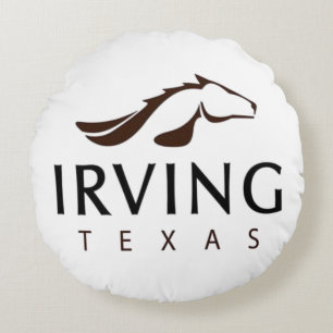 Irving (Texas) City flagga Rund Kudde