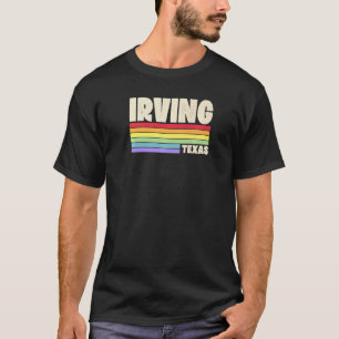 Irving Texas Pride Rainbow Flagga Gay pride Merch T Shirt