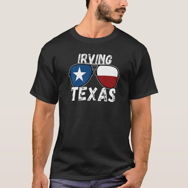Irving TX Texas Texas Cities T Shirt (Framsida)