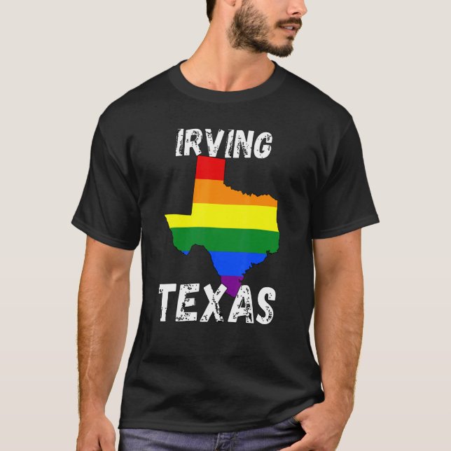 Irving TX Texas Texas Cities T Shirt (Framsida)