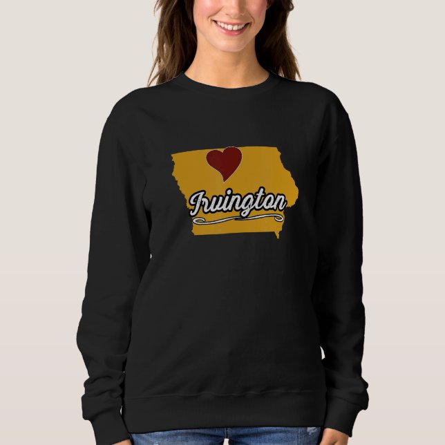 IRVINGTON IOWA IA USA Cute Souvenir Merch  US City T Shirt (Framsida)
