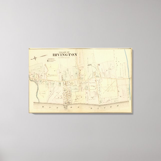 Irvington, New York Canvastryck (Framsida)