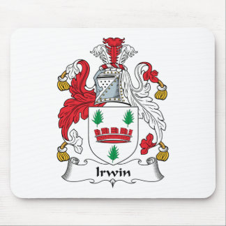 Irwin familjvapensköld musmatta