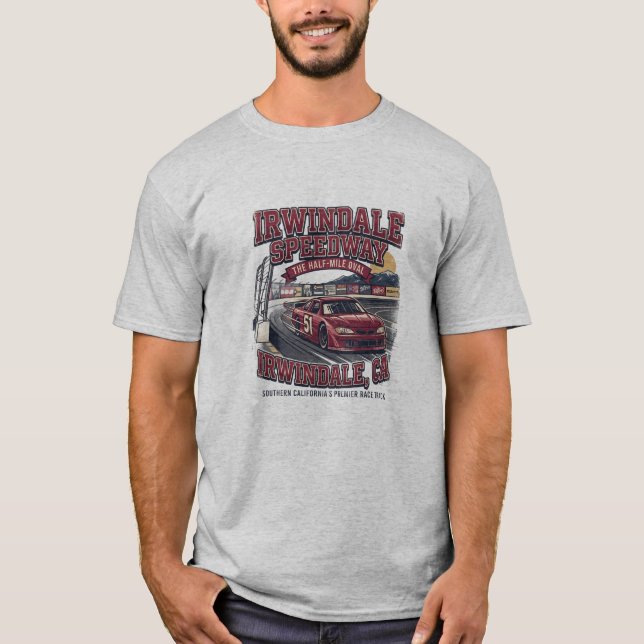 Irwindale speedway tillbakablick t shirt (Framsida)