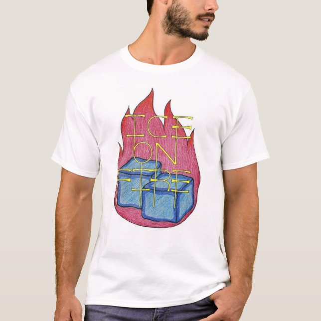 Is avfyrar på skjortan t shirt (Framsida)