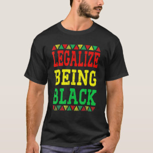 Is Black Proud African American Black T Shirt