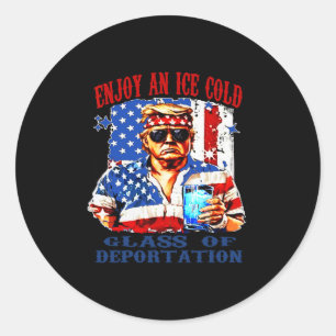 Is Enjoy Ett Iscold Gl Av Deportation Runt Klistermärke