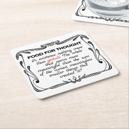 Is Existence Gestalt? Underlägg Papper Kvadrat