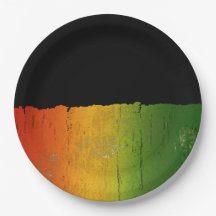 Is, Guld och Grönt Papprare Tallrikar