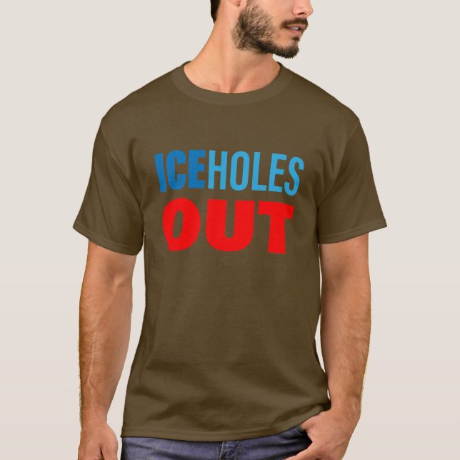 IS-hål UT T Shirt (Framsida)