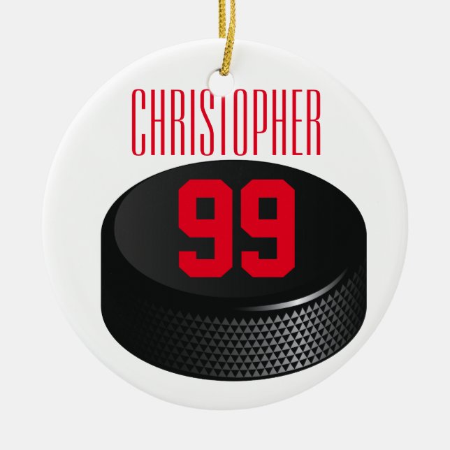 Is Hocky - julprydnad Julgransprydnad Keramik (Framsidan)