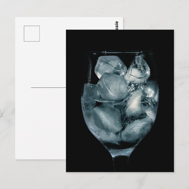 Is i glas vykort (Fram/baksida)