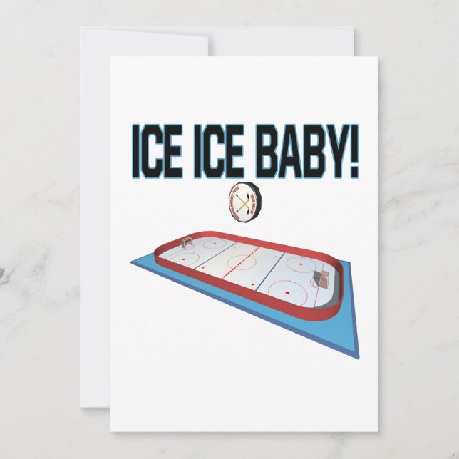 Is Ice Baby Inbjudningar (Framsida)