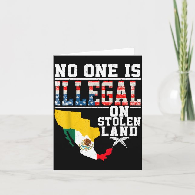 Is Illegal On Stolen Land Native Americans  Kort (Framsida)