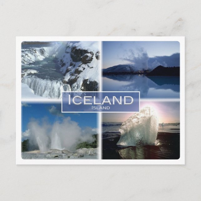 IS Island - Island - Vykort (Framsida)
